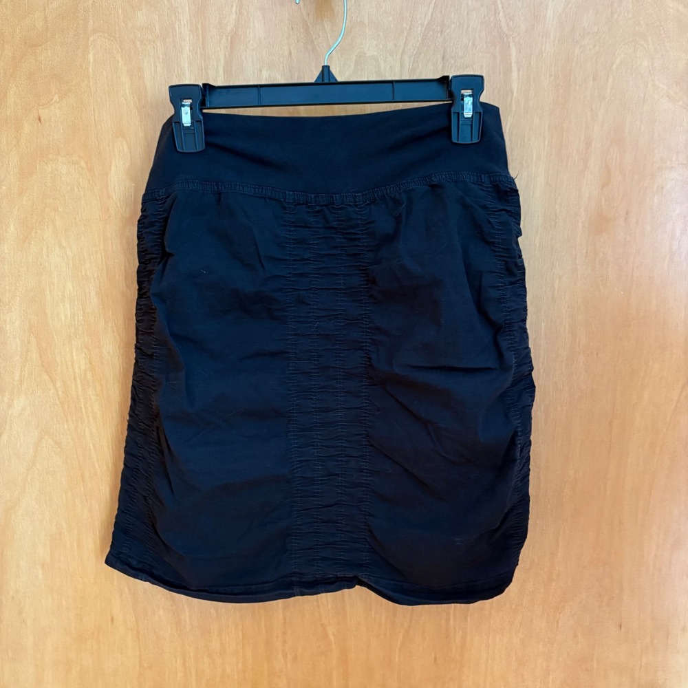 Wearables Ruched Mini Skirt Black XS Casual Everyday‎ Athleisure